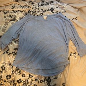 Blue Quarter Sleeve shirt